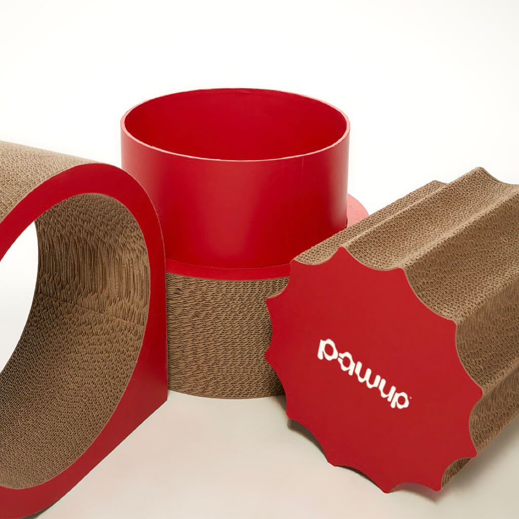 レノックス猫 Playing with Peares XYZ Modular Cat Scratching Set – Red | Multi-Function Cat