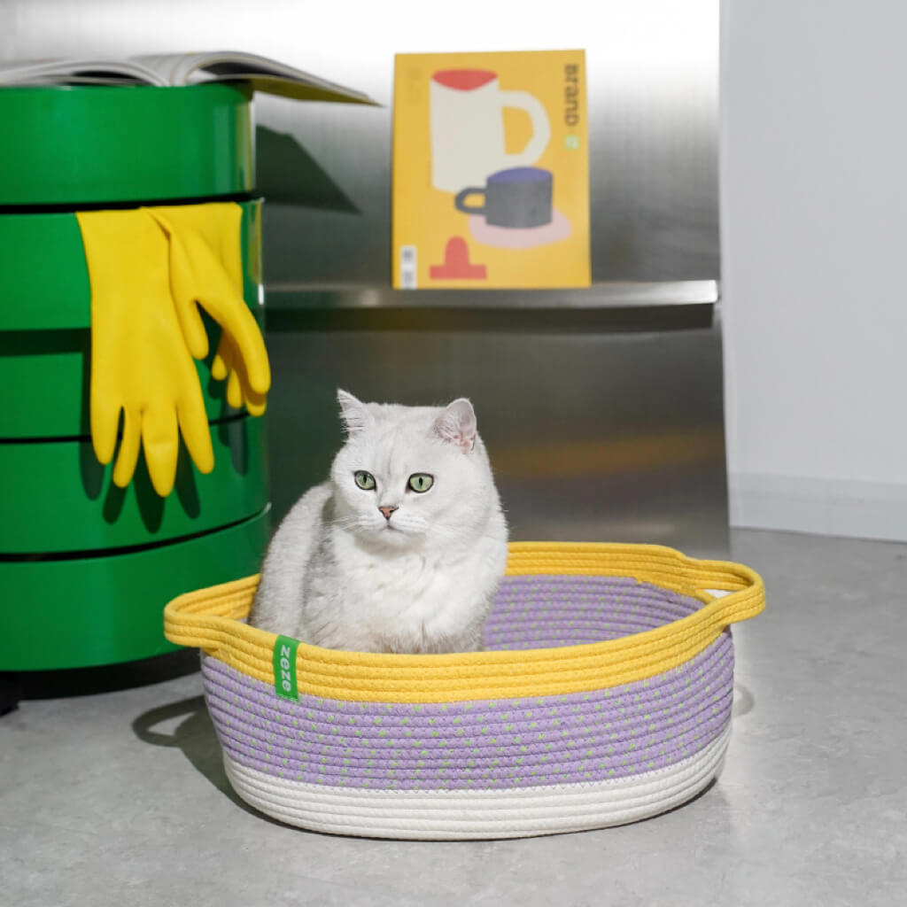 Handwoven Pet Basket Bed Pewos