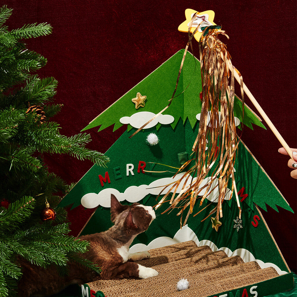 Christmas Tree Cat Scratcher – Pewos
