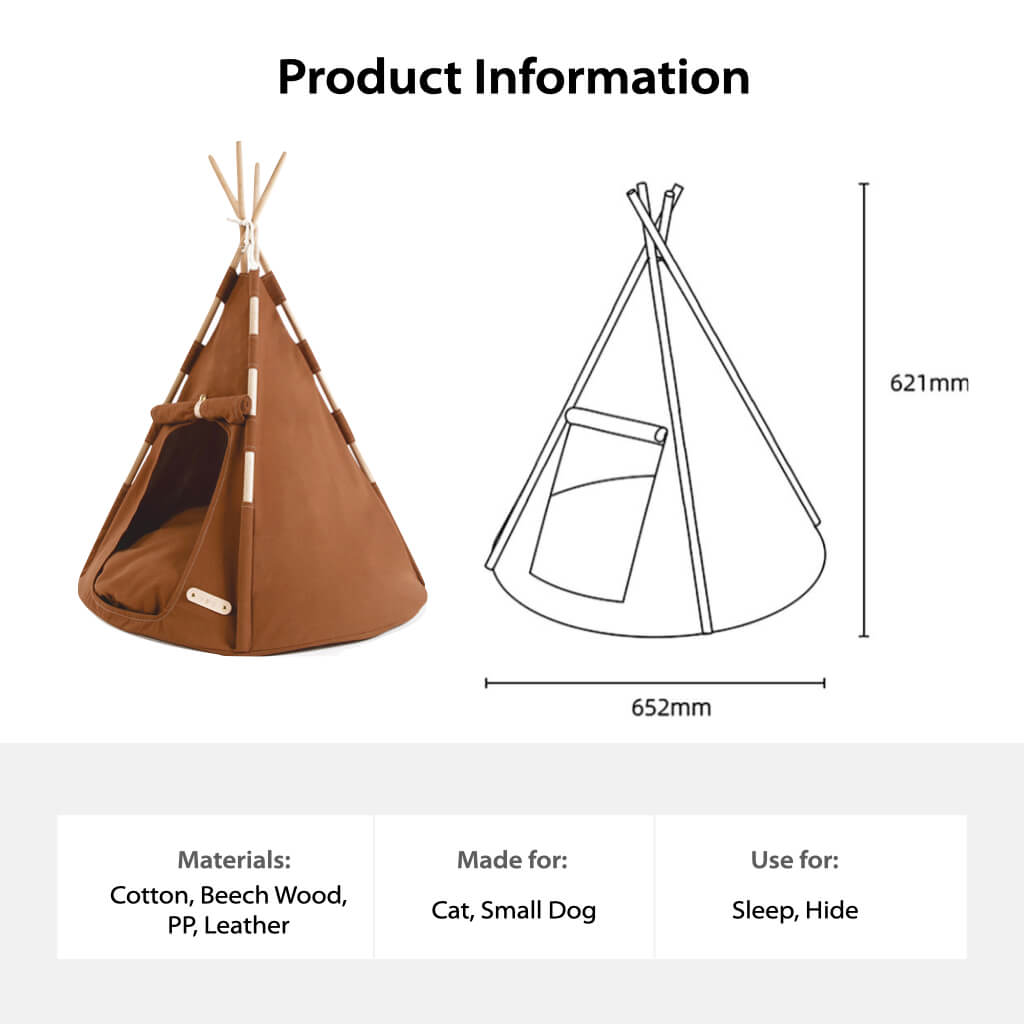 Boho Chic Pet Tent for Cats and Small Dogs