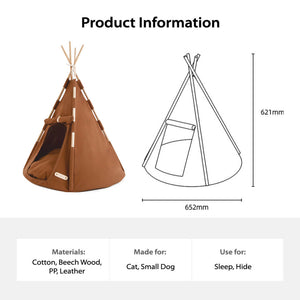 Boho Chic Pet Tent for Cats and Small Dogs