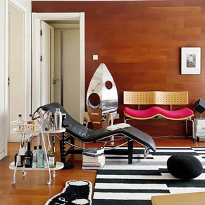 The Rocket Cat Tower integrated into a stylish living room, enhancing the decor.