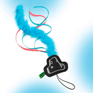 Extra-Long Interactive Cat Teaser Wand with Fun Animal Attachments | Cat Toy for Active Play
