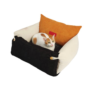 Pure Cotton Corduroy Pet Couch with high-quality fabric, perfect for pets' comfort and home decor.