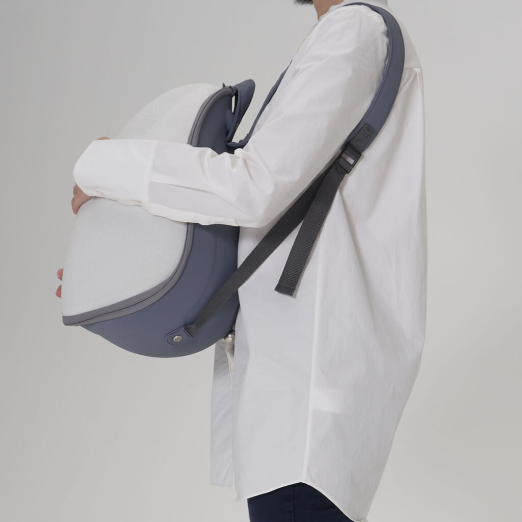 Extra-light Cat Travel Backpack - White+Grey