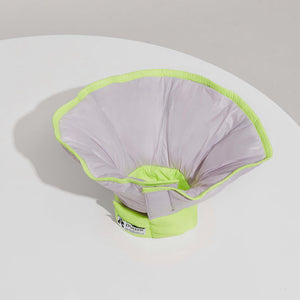 Close-up of the drawstring and adjustable neck for the perfect fit on the Reversible Padded Pet Recovery E-Collar.