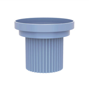 Purrre Teeth Party Pet Bowl - Airy Blue with detachable bowl view.