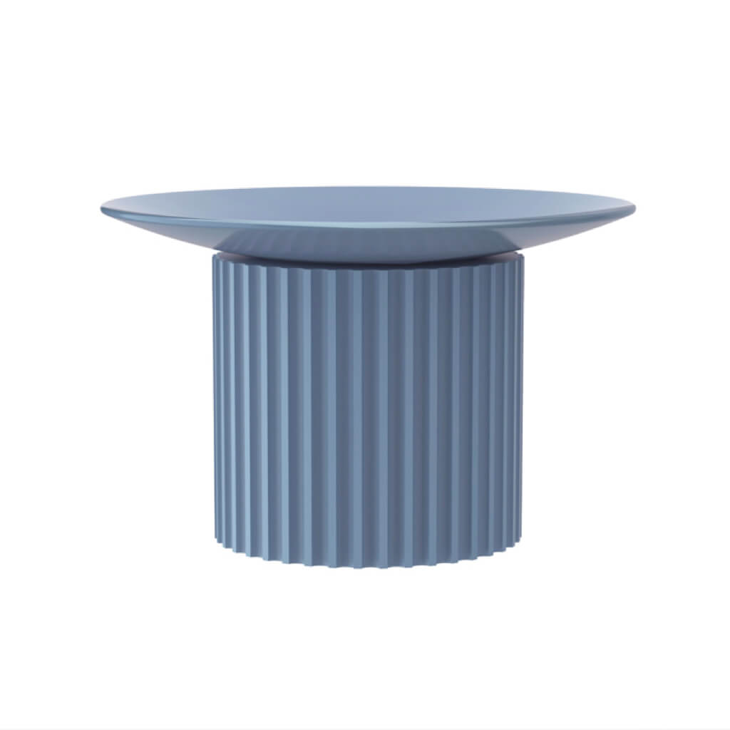 purrre Teeth Party Pet Bowl - Airy Blue in modern flat design view.