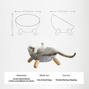 The Moonlight Nest – Spacious Cat Bed with Modern Design