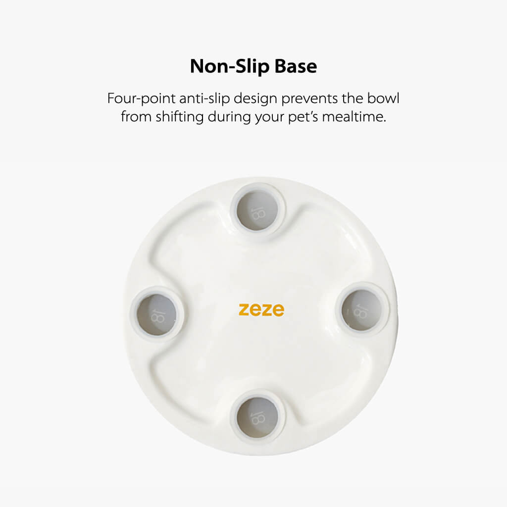Elevated Ceramic Bowl - Yellow Rhombus