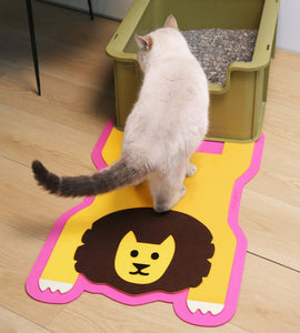 Playful Animal Design Cat Litter Mat / Home Floor Mat