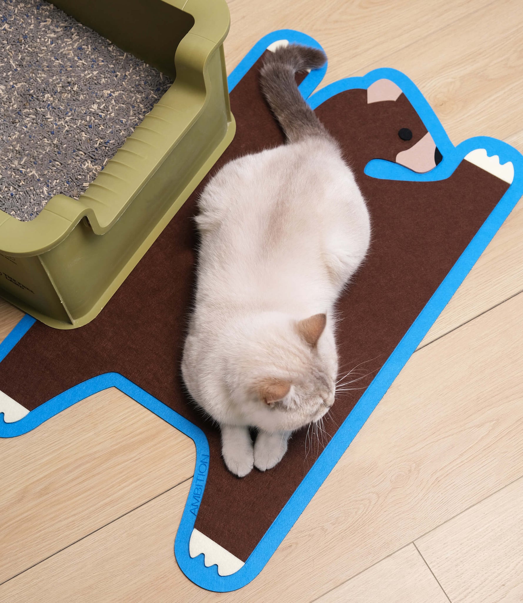 Playful Animal Design Cat Litter Mat / Home Floor Mat
