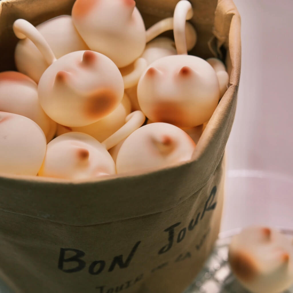 Box of cat-shaped silicone night lights — soft, skin-friendly material, USB-C charging included.