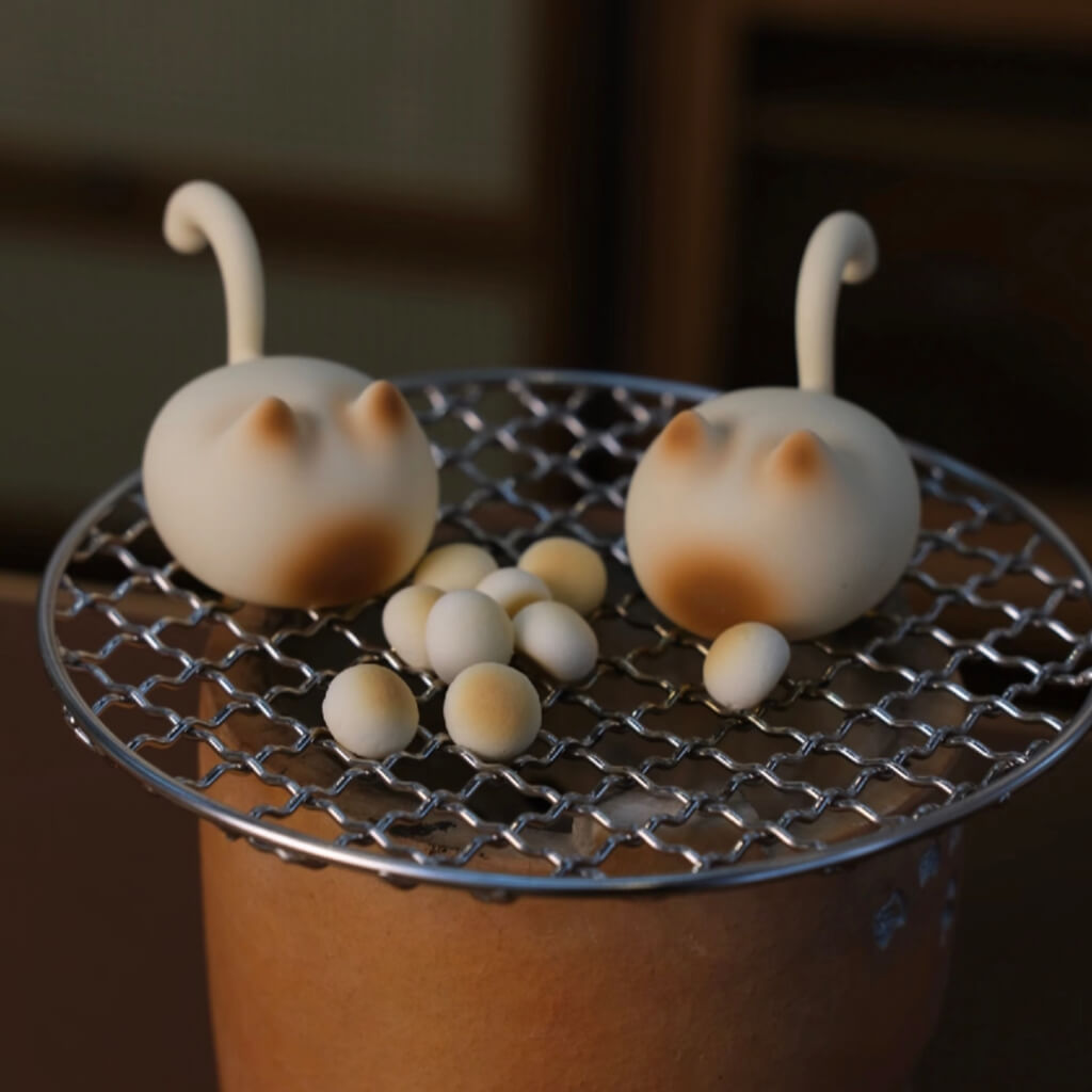 Cat Silhouette Tap Night Light — soft silicone, cordless & portable night lamp shown in pair; warm ambient glow, dual brightness.