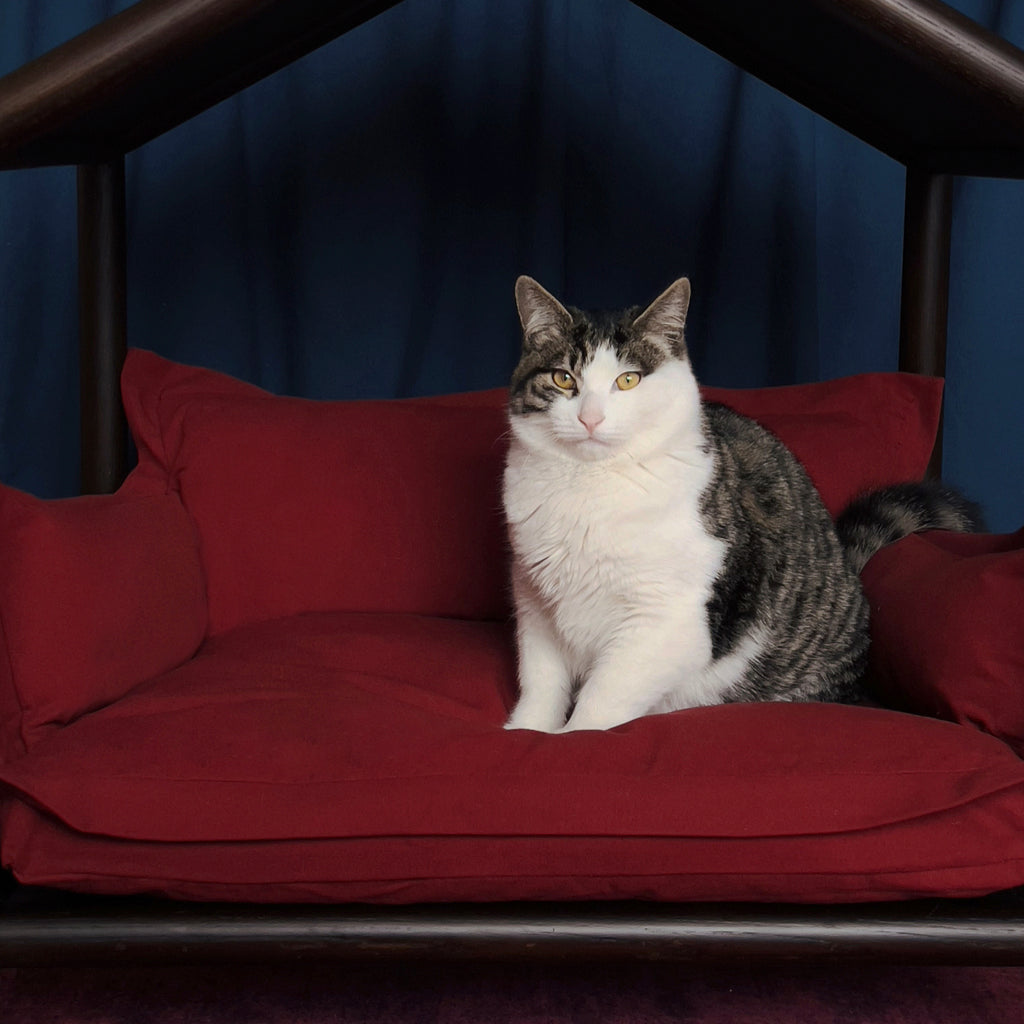 Cozy Pet Sofa Bed - Pillow #20 Burgundy