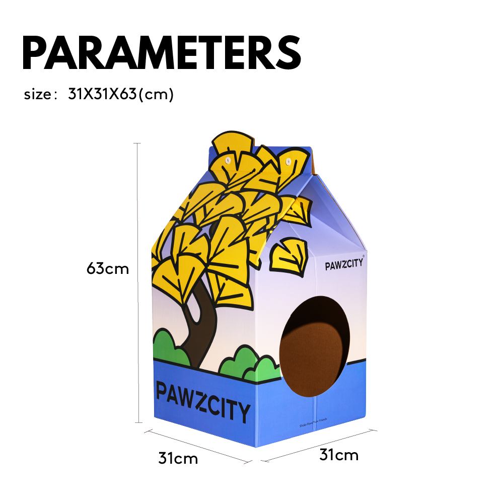 Bonsai MilkBox Cat House & Scratcher - #Series 02