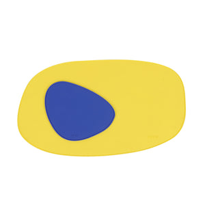 Colorful Silicone Pet Dinning Placemat by Zeze - Yellow Blue
