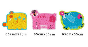 Cute Animal Design Pet Litter Mat by Case Uni Lemon