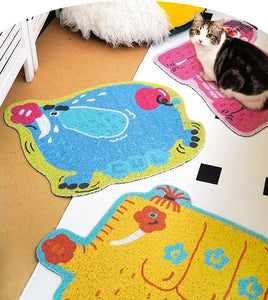 Cute Animal Design Pet Litter Mat by Case Uni Lemon