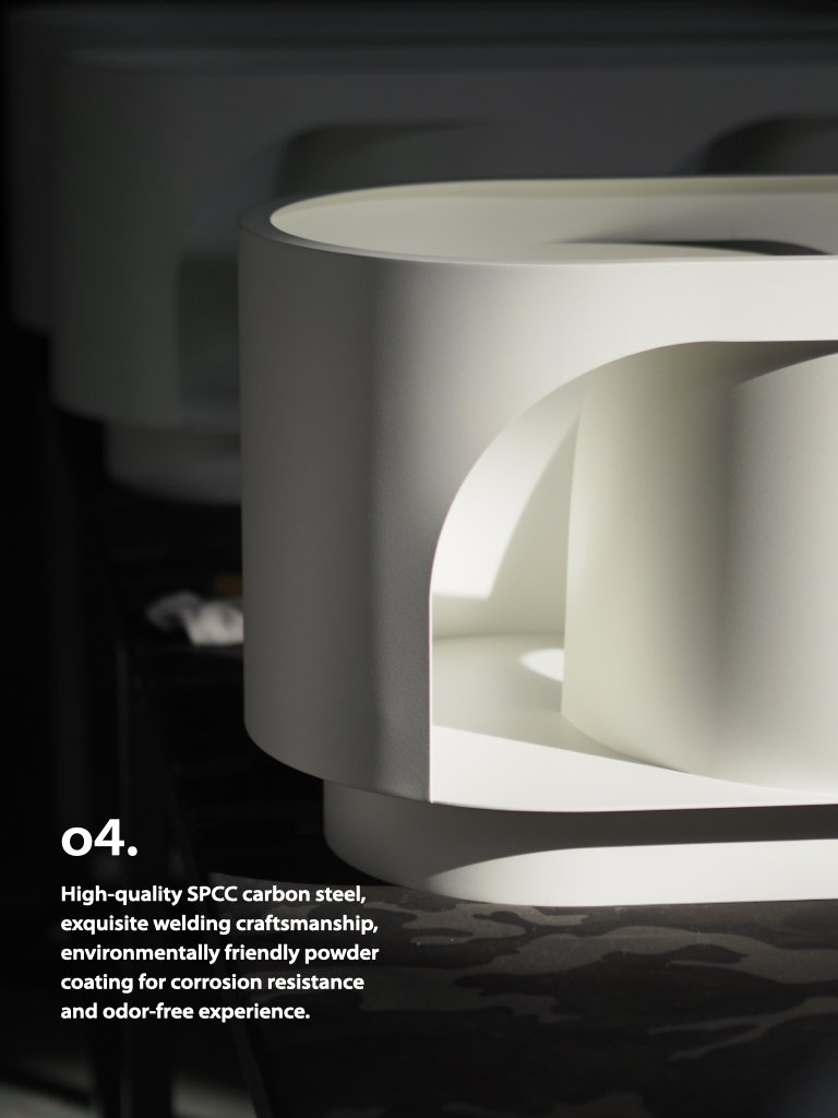 Pet-friendly Furniture, Cave Tunnel Coffee Table - #White