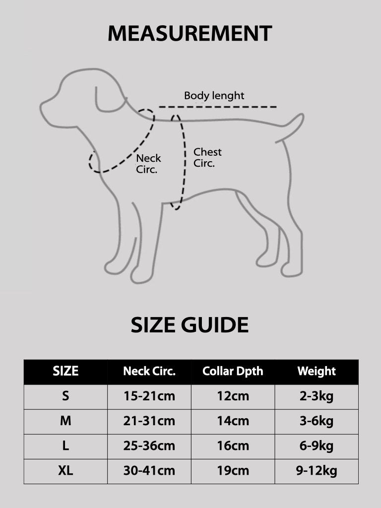 Reversible Padded Pet Recovery E-Collar - Purple Grey and Fluo Green