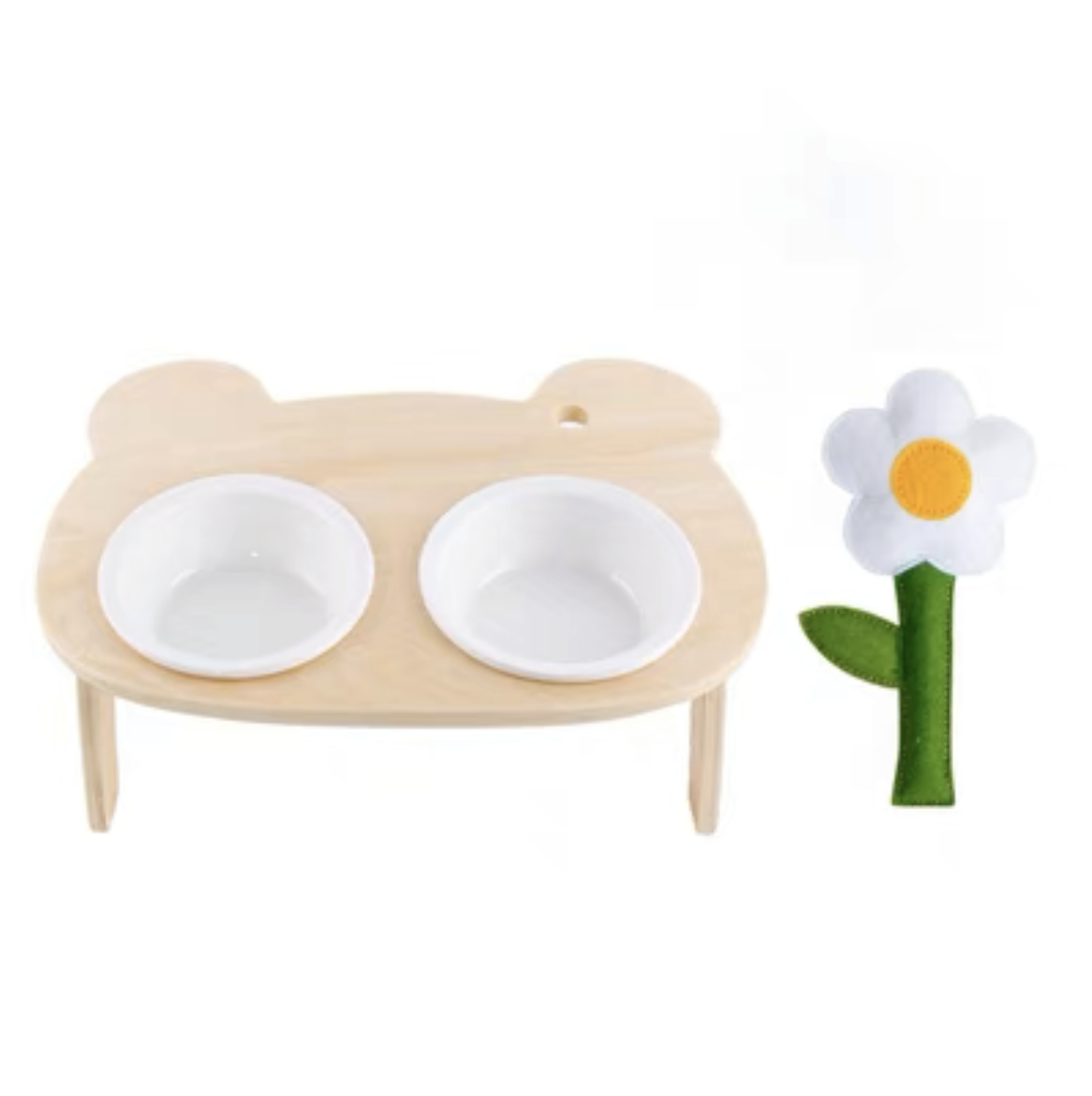 Daisy Flower Standing Pet Bowl - #Double Bowls