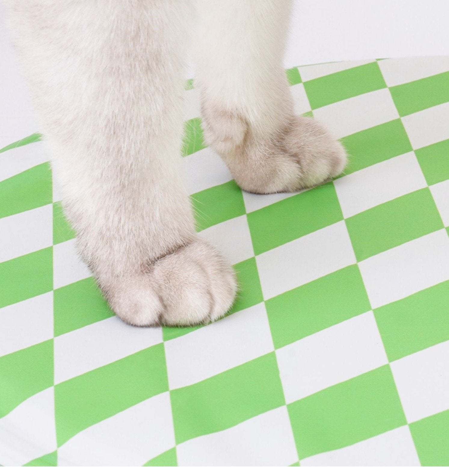 Diamond Pattern Cooling Pet Bed - #Green