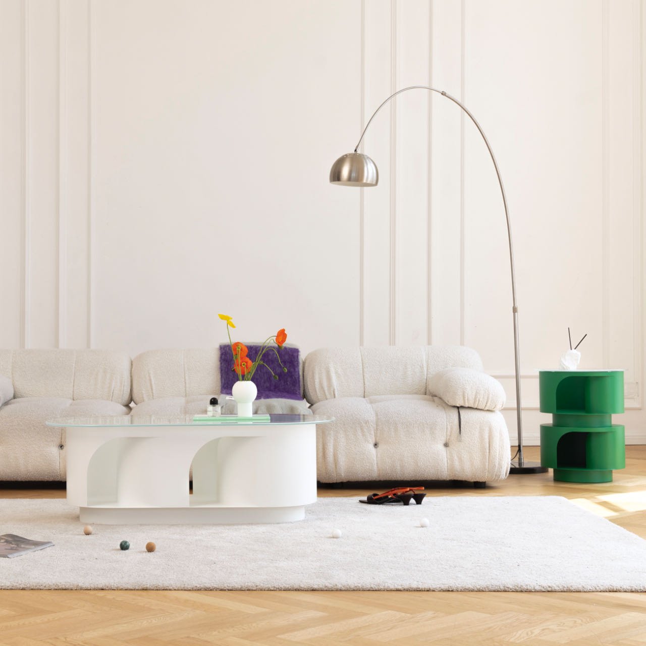 Pet-friendly Furniture, Cave Tunnel Coffee Table - #White